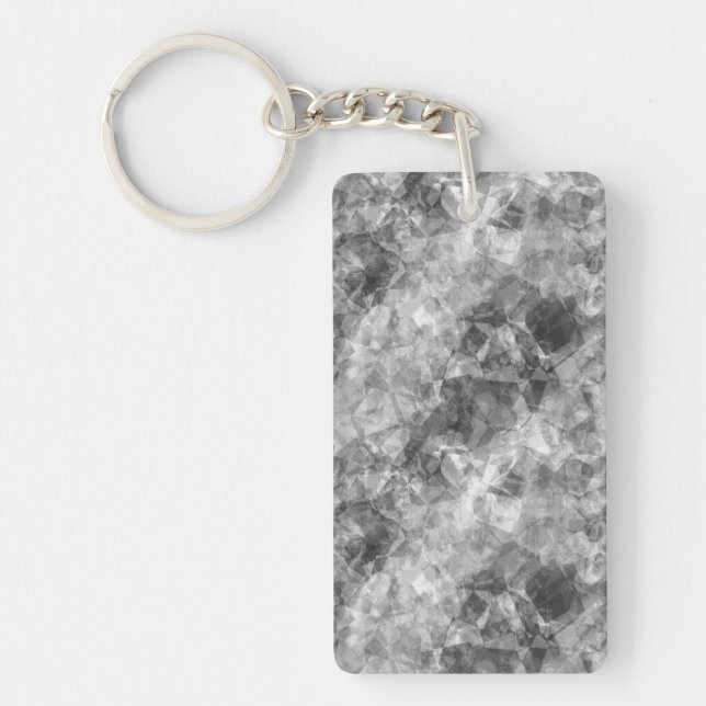 Charcoal Crumpled Texture Key Ring (Front)