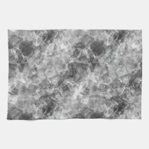 Charcoal Crumpled Texture Tea Towel