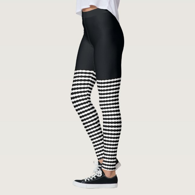 Charcoal Denim And High Socks, Leggings (Left)