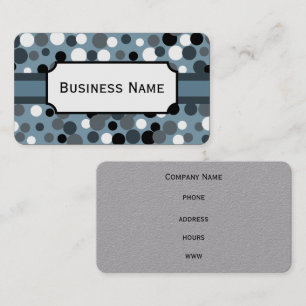 Charcoal Dots Business Card