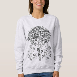 Charcoal Drawing of Art Nouveau Tree of Life Sweatshirt