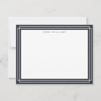 Charcoal Frame Note Card