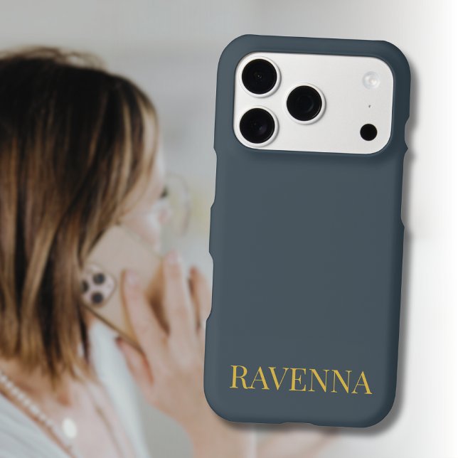Charcoal Gold Name Personalised Custom Luxury Gift (Creator Uploaded)