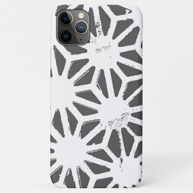 Charcoal gray geometric pattern Case-Mate iPhone case (Back)