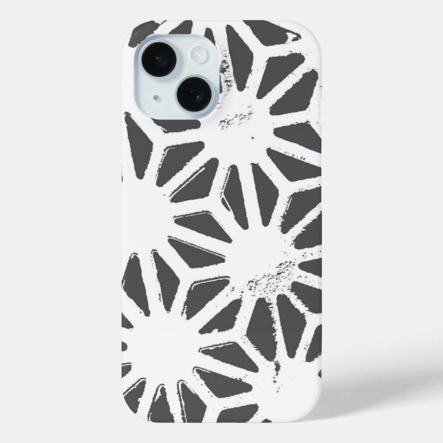 Charcoal gray geometric pattern Case-Mate iPhone case (Back)