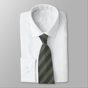 Charcoal Grey 434343 Four Leaf Clover Green 616652 Tie