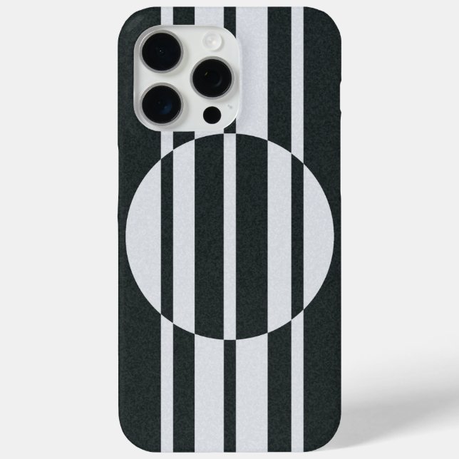 Charcoal Grey and White Abstract Pattern Case-Mate iPhone Case (Back)