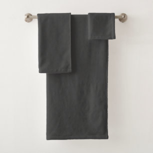 Charcoal Grey Bath Towel Set