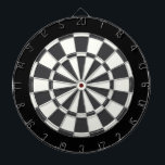 Charcoal Grey Black And White Dartboard<br><div class="desc">Charcoal Grey Black And White Dart Board</div>