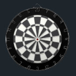 Charcoal Grey Black And White Dartboard<br><div class="desc">Charcoal Grey Black And White Dart Board</div>