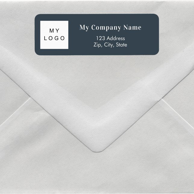 Charcoal grey business logo return address (Creator Uploaded)