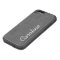Charcoal Grey Faux Linen Texture Custom Monogram