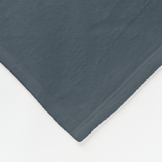 Charcoal Grey Fleece Blanket (Corner)
