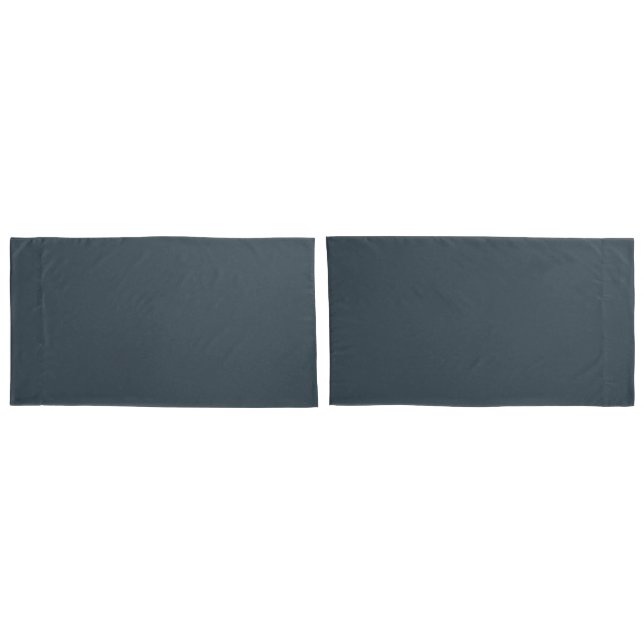 Charcoal Grey King Size Pillowcases Set of Two (Back-Set)