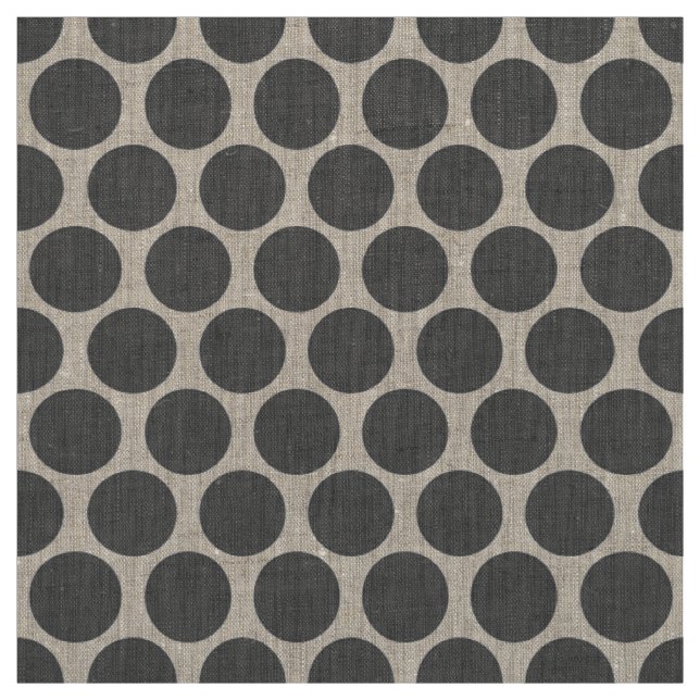 Charcoal Grey Mod Dots Fabric (Swatch)