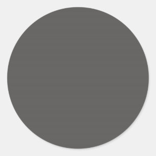 Charcoal Grey Round Sticker