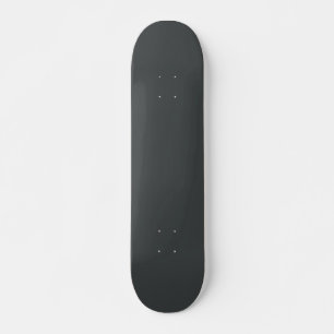 Charcoal grey (solid colour) skateboard