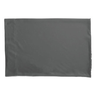 Charcoal Grey Standard Sized Single Pillowcase