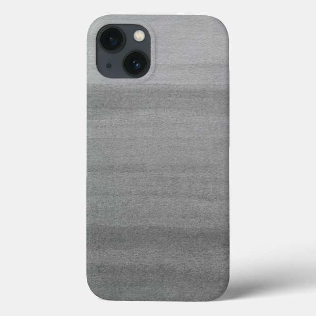 Charcoal Grey Watercolor Ombre Pattern Case-Mate iPhone Case (Back)
