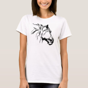 Charcoal Horse Head T-Shirt