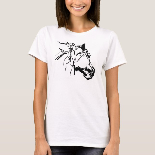 Charcoal Horse Head T-Shirt (Front)