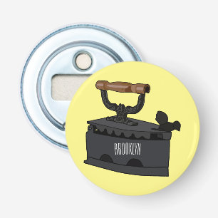 Charcoal iron cartoon illustration bottle opener