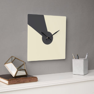 Charcoal keyhole Wall clock