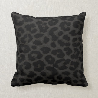 Charcoal Leopard Cushion