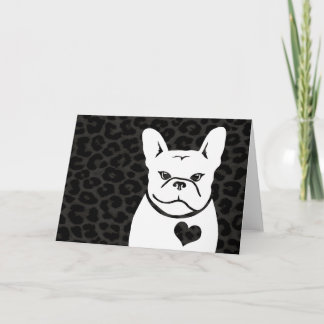 CHARCOAL LEOPARD FRENCHIE card