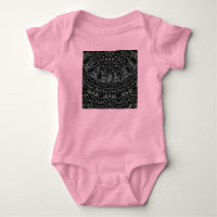 Charcoal Mandala Baby Bodysuit