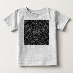 Charcoal Mandala Baby T-Shirt