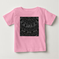 Charcoal Mandala  Baby T-Shirt