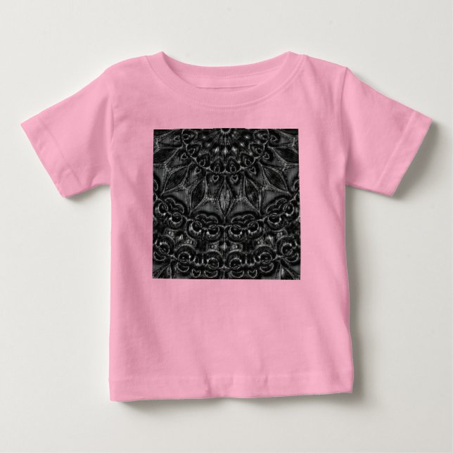 Charcoal Mandala  Baby T-Shirt (Front)