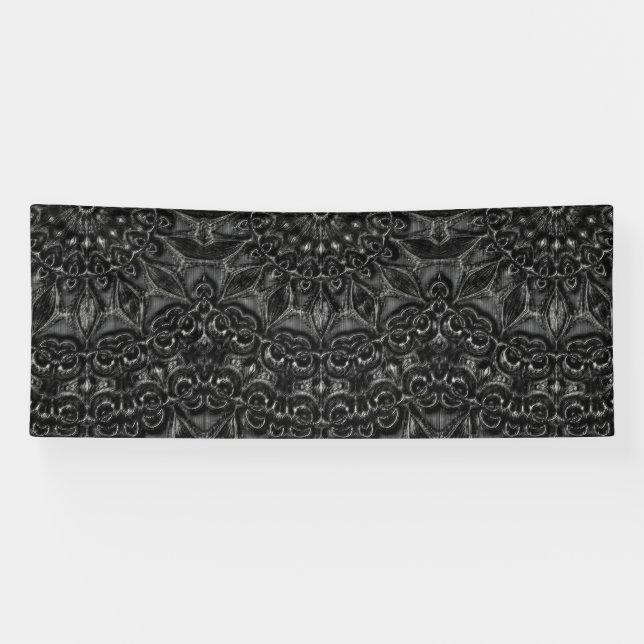 Charcoal Mandala  Banner (Horizontal)