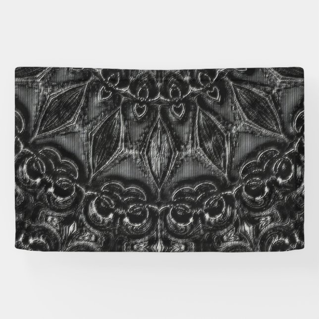 Charcoal Mandala  Banner (Horizontal)