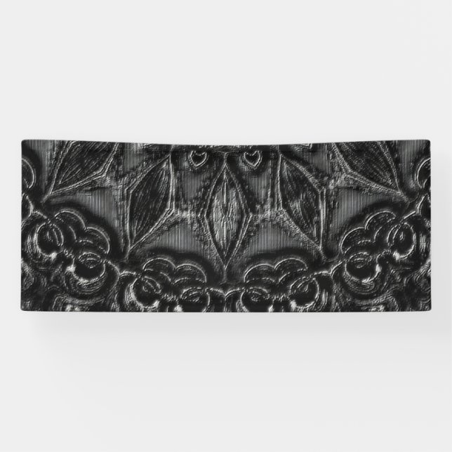 Charcoal Mandala  Banner (Horizontal)