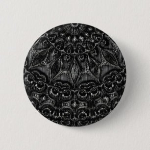 Charcoal Mandala  Button