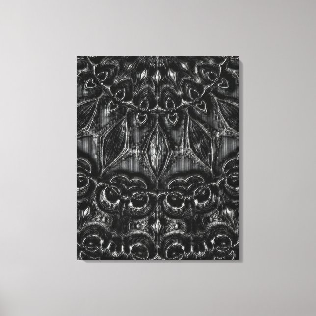 Charcoal Mandala  Canvas Print (Front)