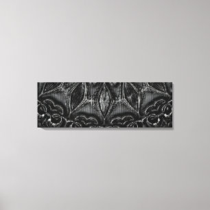Charcoal Mandala  Canvas Print
