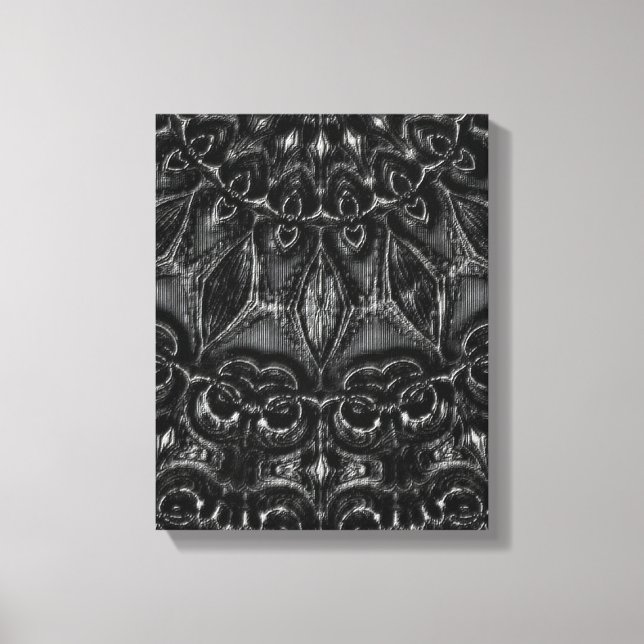 Charcoal Mandala  Canvas Print (Front)