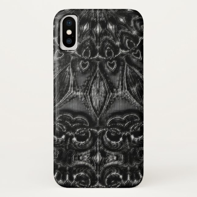 Charcoal Mandala Case-Mate iPhone Case (Back)