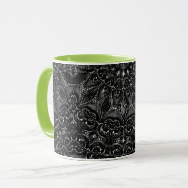 Charcoal Mandala  Coffee Mug (Front Left)