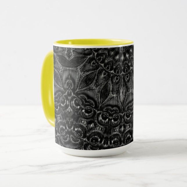 Charcoal Mandala  Coffee Mug (Front Left)