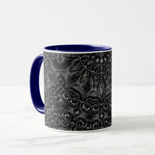 Charcoal Mandala  Coffee Mug (Front Left)