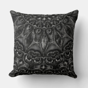 Charcoal Mandala   Cushion
