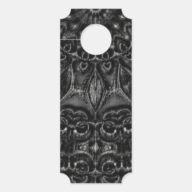 Charcoal Mandala  Door Hanger (Front)