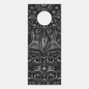 Charcoal Mandala  Door Hanger