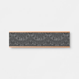 Charcoal Mandala  Door Sign