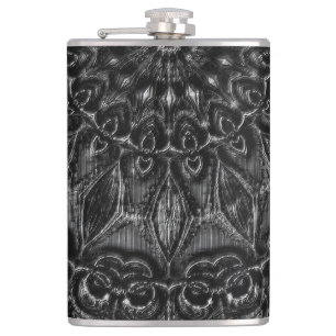Charcoal Mandala  Flask