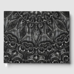 Charcoal Mandala Guest Book